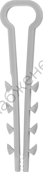 ЗУБР ДХ-П 8 мм, дюбель-хомут для плоского кабеля, нейлон, 100 шт (30912-08)