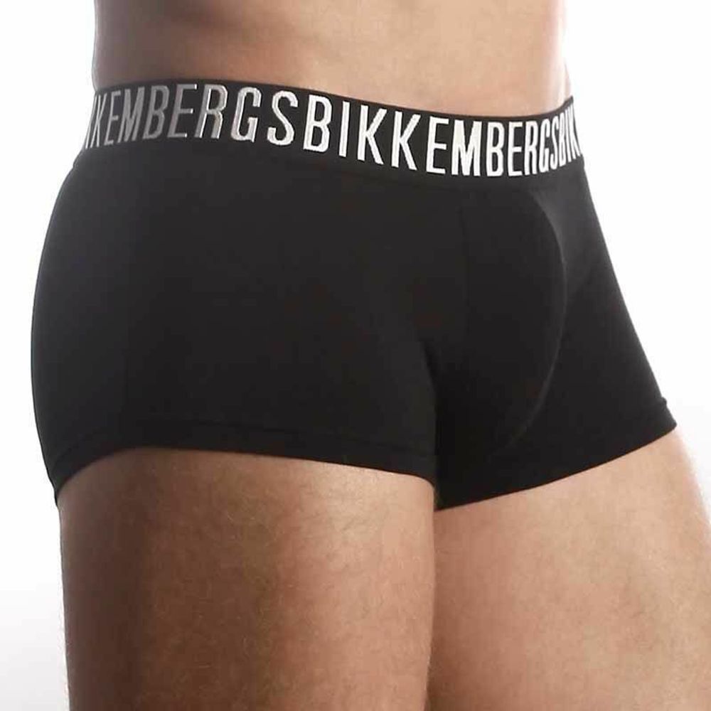 Мужские трусы боксеры черные Bikkembergs Black Boxer