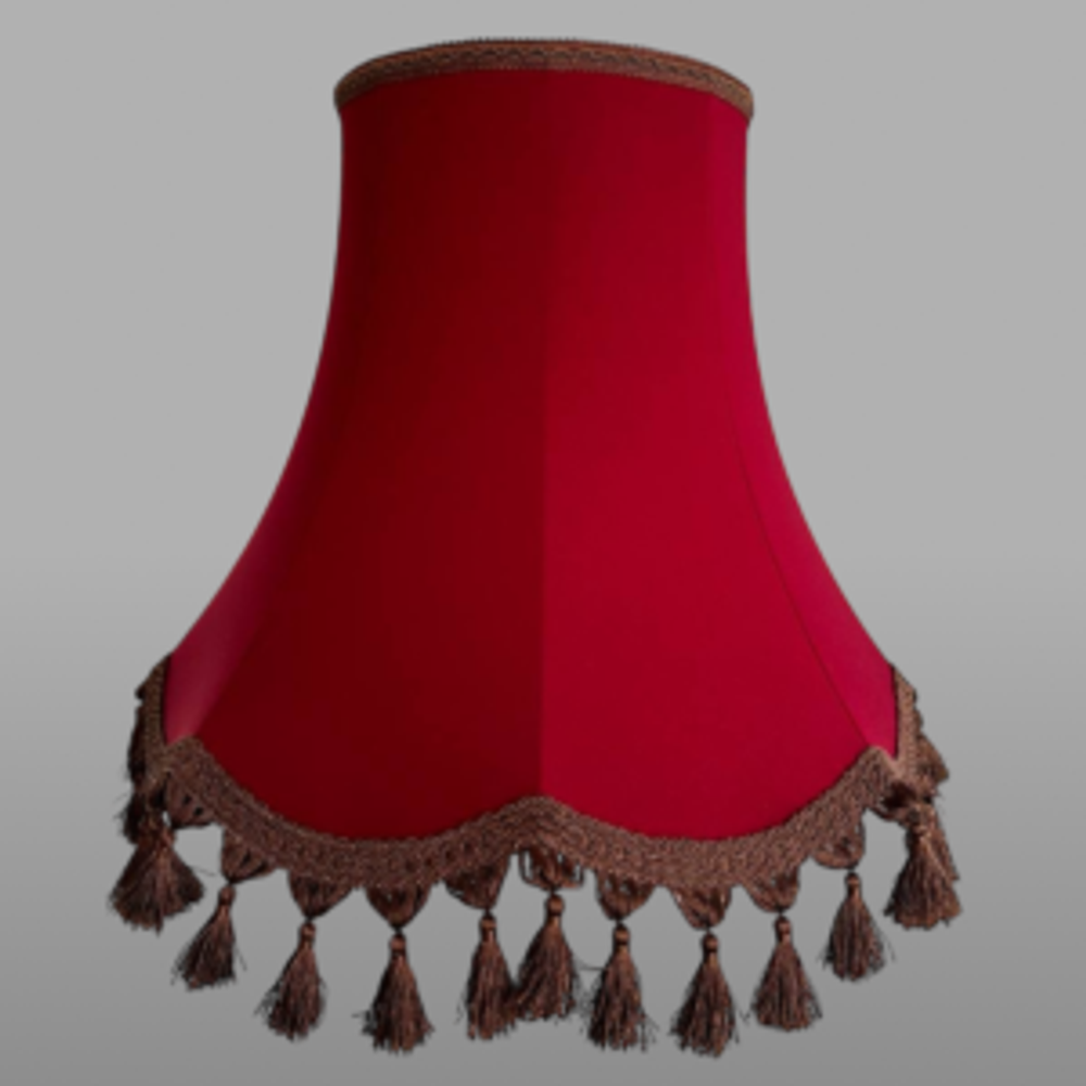 абажур для торшера ретро бордо