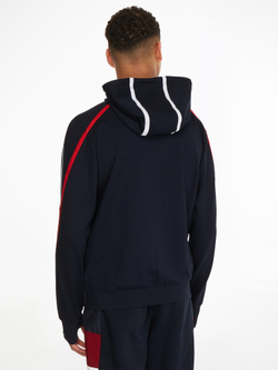 Мужская теннисная кофта Tommy Hilfiger Trim Full Zip Hoody - небесный