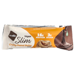 NuGo Nutrition, Slim®, веганские протеиновые батончики, хрустящая арахисовая паста, 12 батончиков по 45 г (1,59 унции)
