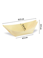 Форма лодка бамбук для канапе 120*65, L, CGPro 50 шт упак
