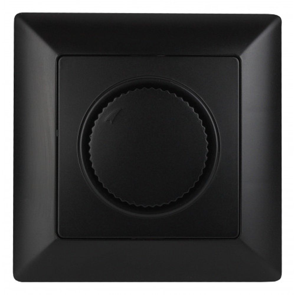 4-401-05 Intro Светорегулятор поворотный, 600Вт 230В, СУ, Solo, антрацит | Intro Solo