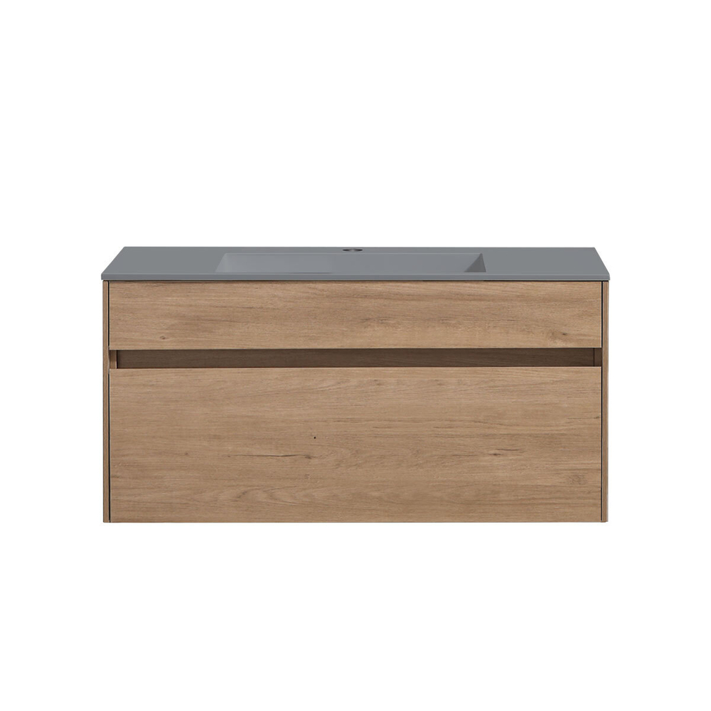 Тумба под раковину Vincea Chiara 1000 подвесная, 1 выкатной ящик soft-close, N.Oak