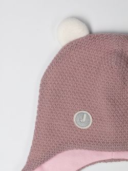 Комплект шапка ДЕМИ вязаная + снуд (Пудра) ЛОРА