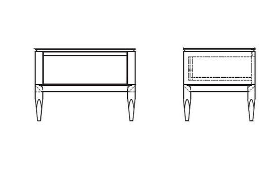 Прикроватная тумбочка PATERNA, MOD INTERIORS