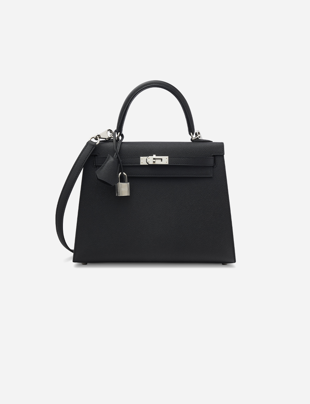 Сумка Hermes Epsom Kelly 25 Palladium Hardware "Noir"