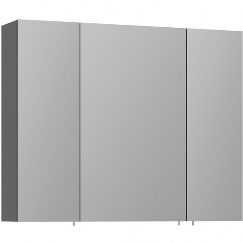 Зеркальный шкаф Orka Likya 80 3001088 с подсветкой Антрацит матовый