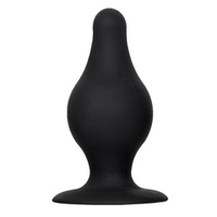 Черная анальная втулка 10см Erotist Toys Anal Plug Spade Size M