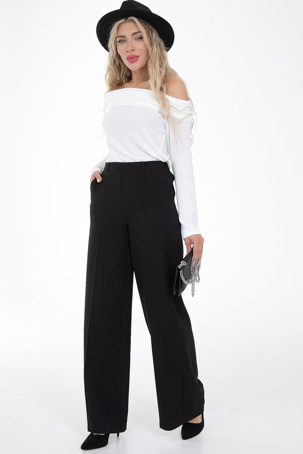 Брюки Палаццо (блэк) Diolche (Акция)