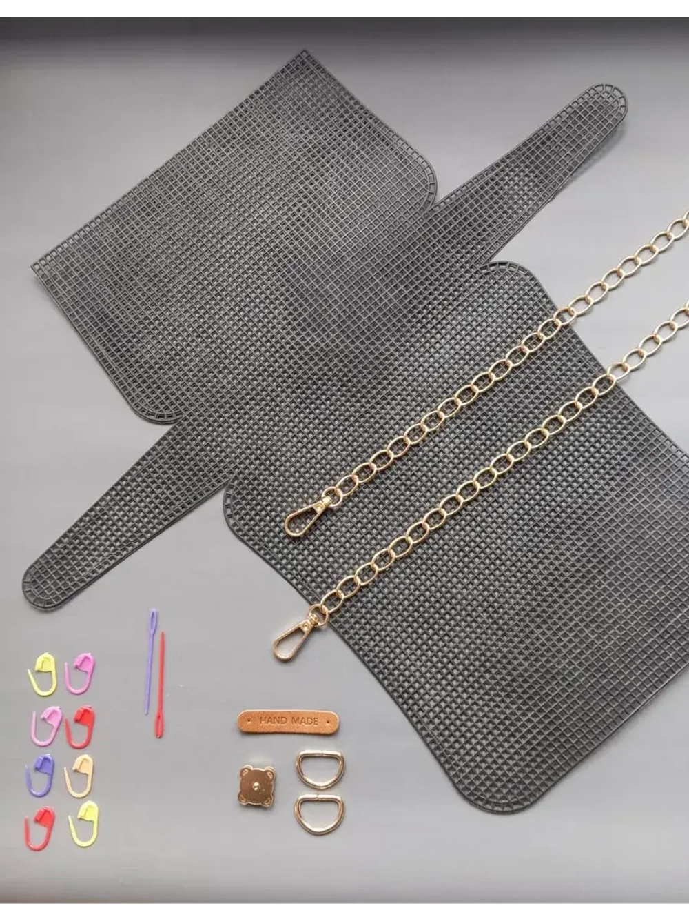 Набор для сумки пластиковая канва и фурнитура