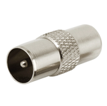 Переходник штекер TV-штекер TV, металл TDM 161649