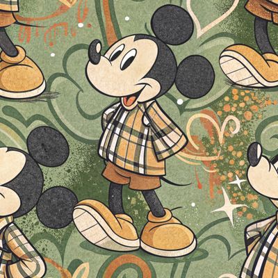 Микки Маус на графити 5.