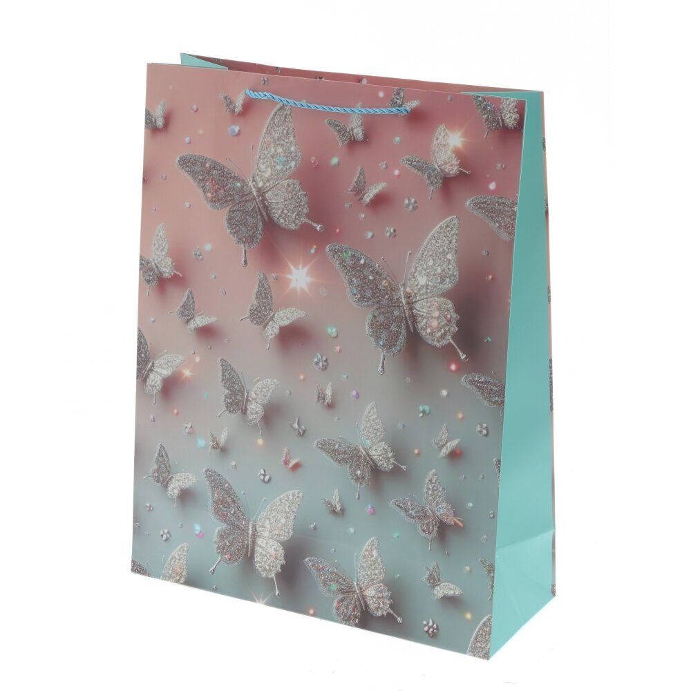 GAEM Пакет подарочный L (бумага 210г/м2, блок микс 12шт), L31 W12 H40 см, 4в.