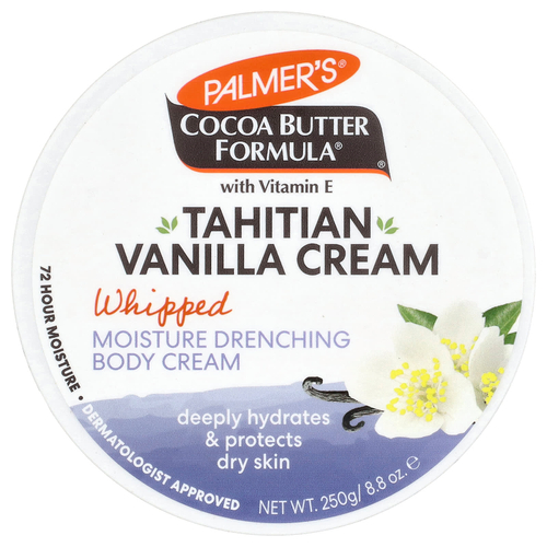 Palmer's, Cocoa Butter Formula® с витамином E, взбитый увлажняющий крем для тела, таитянская ваниль, 250 г (8,8 унции)