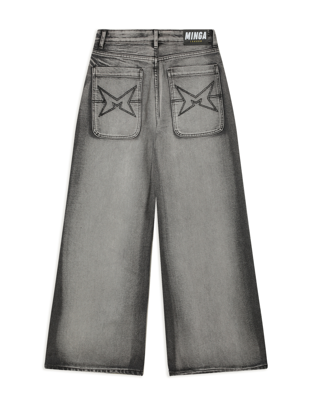 Женские Джинсы Glen Washed Grey Overdye Baggy