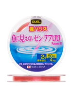 Флюорокарбоновая леска для рыбалки Duel Pink Fluorocarbon Fish Cannot See, 0,205 мм, 30 м, 3 кг, розовый