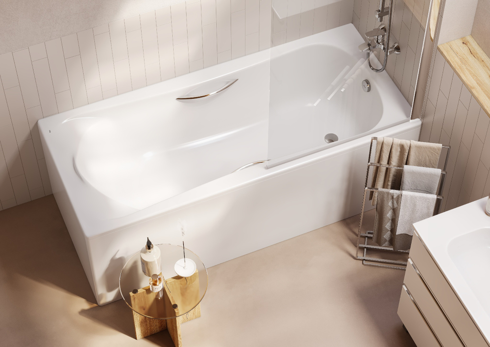 Акриловая ванна Roca BeCool 190x90 с отверстиями для ручек, ZRU9303020
