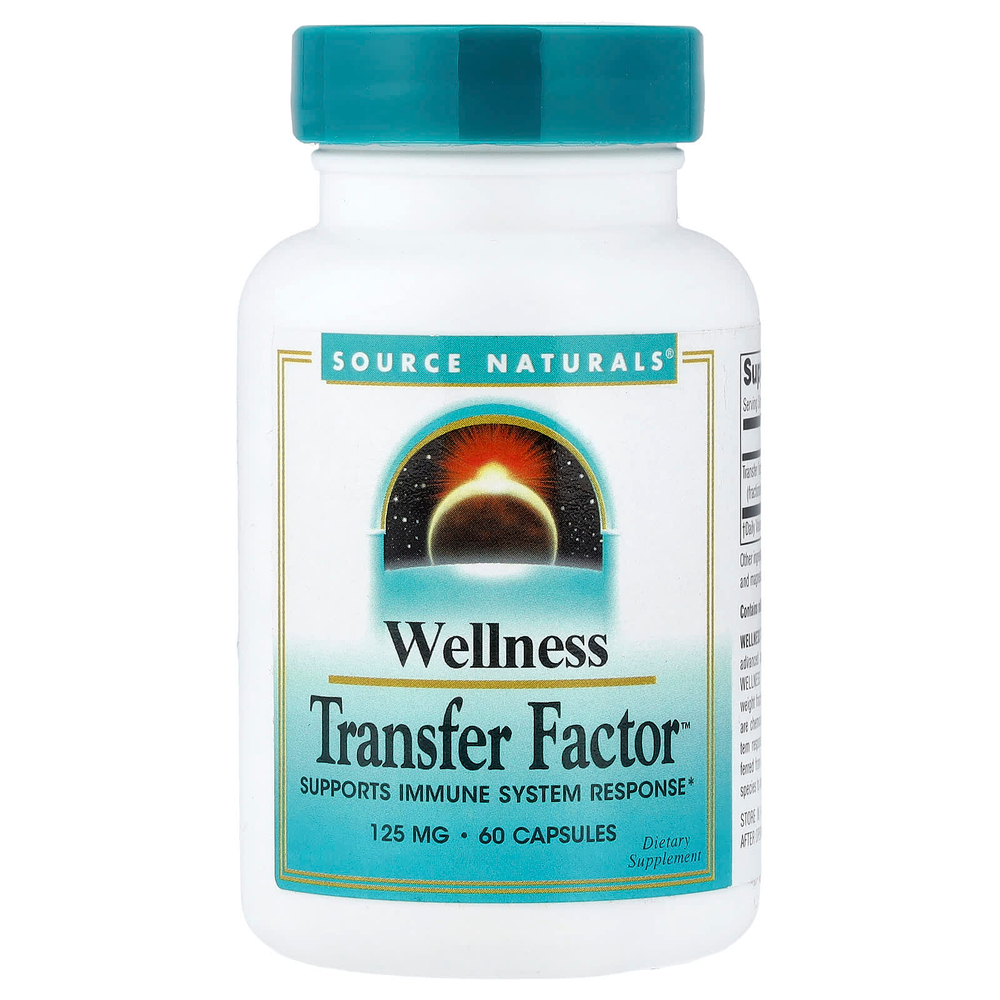 Source Naturals, Wellness, Transfer Factor™, 125 мг, 60 капсул