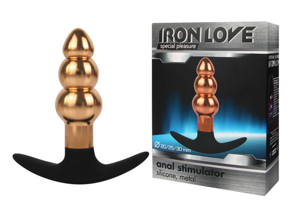 Металлическая анальная елочка для ношения (золотой) (Цвет: золотой с черным)