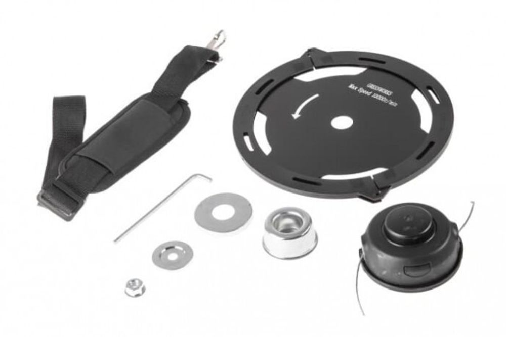 Аккумуляторный триммер Greenworks GD40BCBK4, 40v, 40 см, (2105707UB), с аккумулятором 4 А·ч и зарядным устройством