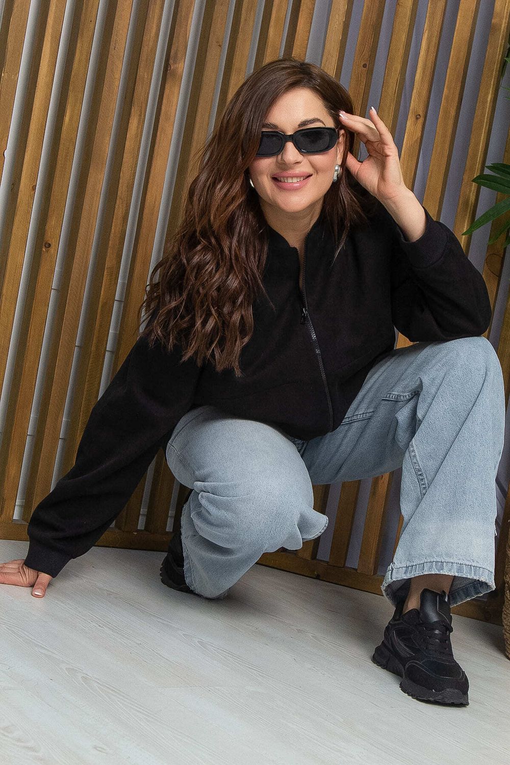 Бомбер Моя судьба (черный) Б13293-13М LT Collection