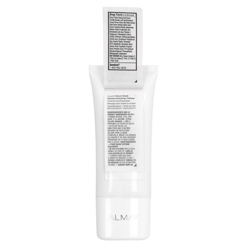 Almay, Smart Shade, тональная основа для макияжа, SPF 15, оттенок 100 My Best Light, 30 мл (1 жидк. унция)