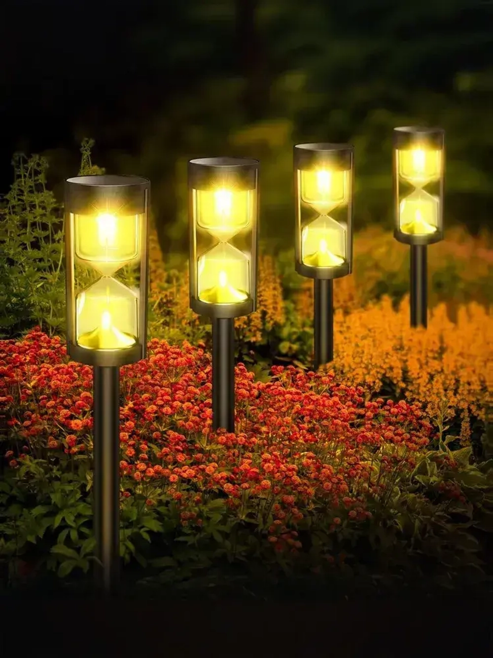 Светильник уличный садовый на солнечной батарее фонарь