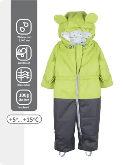 Комбинезон для новорожденных малышей утепленный осень