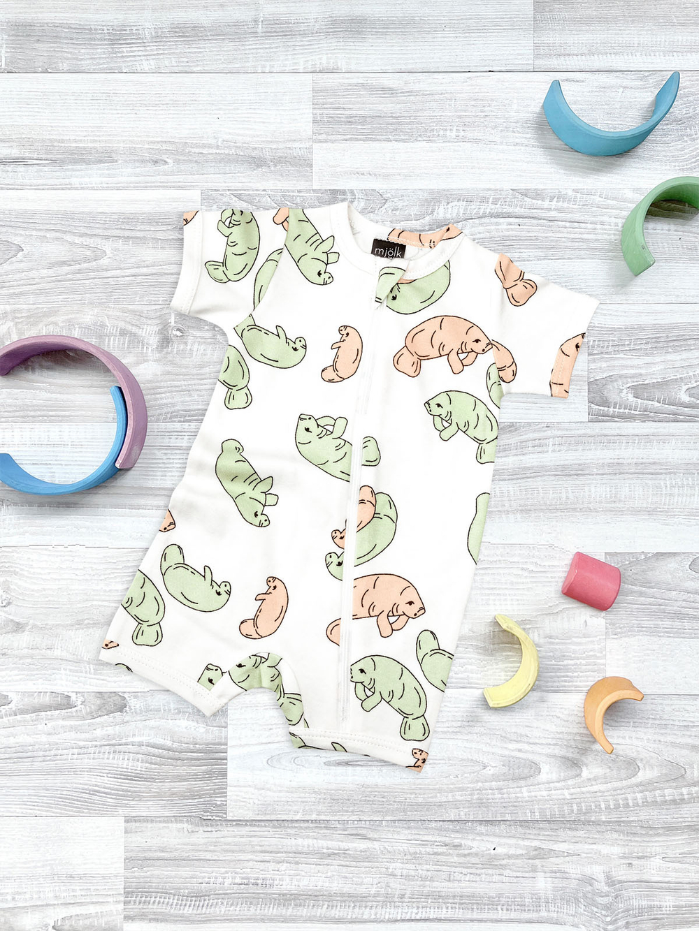 Песочник Mjölk Sleep and Play Ламантины, уценка