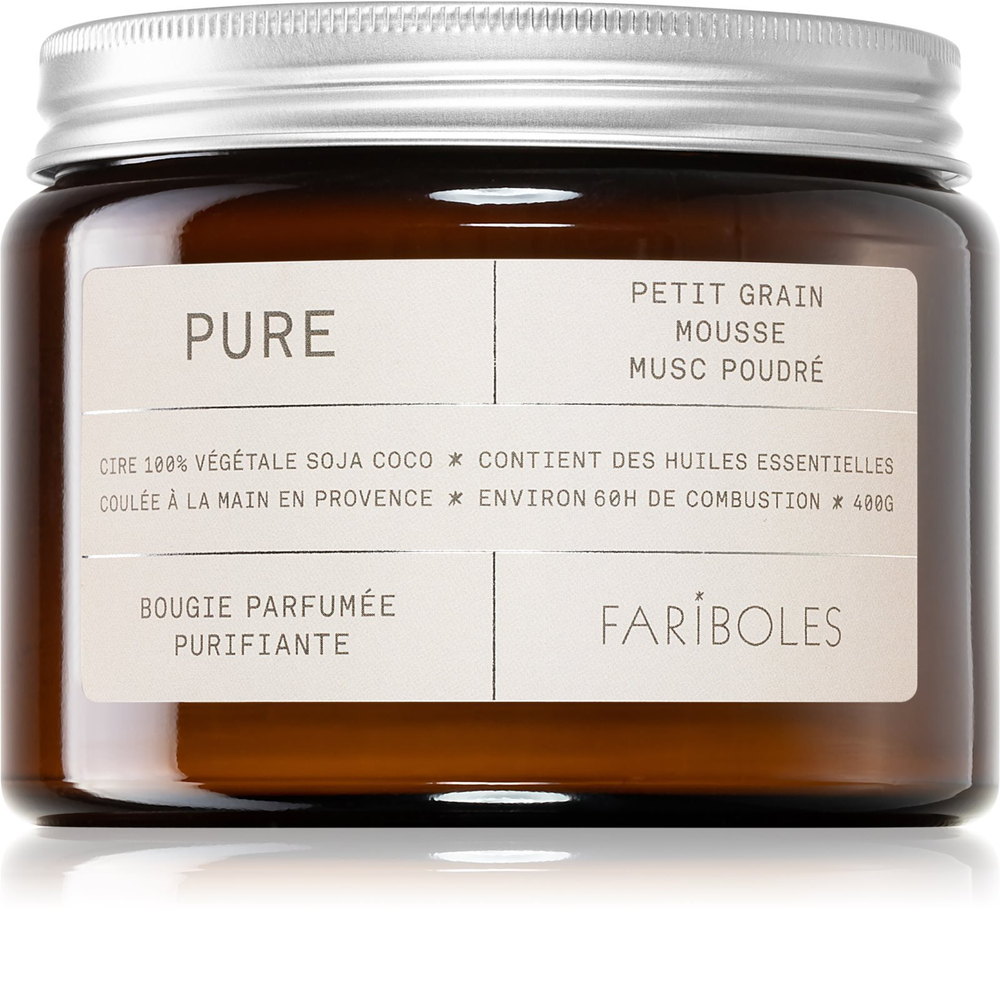 FARIBOLES Green Pure - ароматическая свеча /   400  g  / GTIN 3760059470106