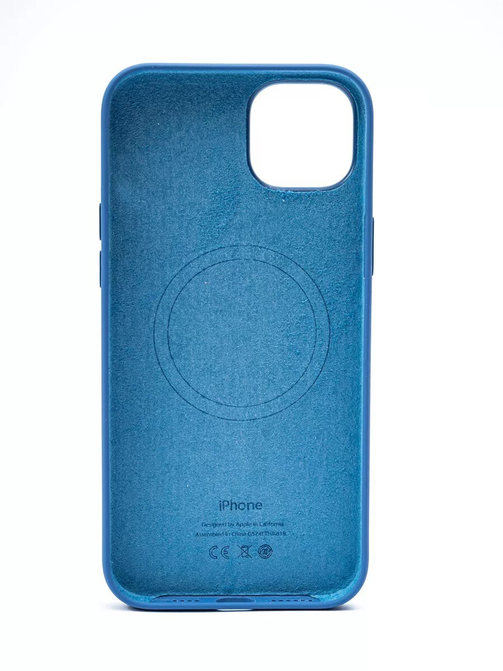 Силиконовый чехол Silicone Case iPhone 15 Pro, c MagSafe, Голубой