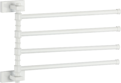 88014-F П/держатель поворот. 4-ной (БЕЛЫЙ) GANZER (10/1шт)