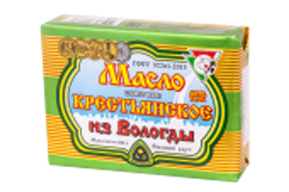 Масло Сливочное Крестьянское из Вологды 82,5%, 180 г