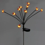 Светильник на солн.батарее «Пчелки» 70*3,5 см (10 шт), Теплый белый