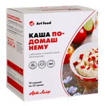 Каша По-домашнему с яблоками и льняной мукой, 10 порций Каша из кукурузы, риса и гречки, обогащенная ПНЖК и ультрализатом лактобактерий. На фруктозе, без глютена.