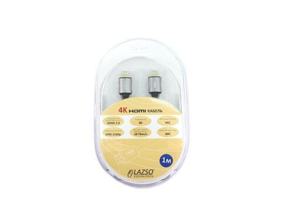 Кабель LAZSO WH-111-B HDMI 2.0, 1м