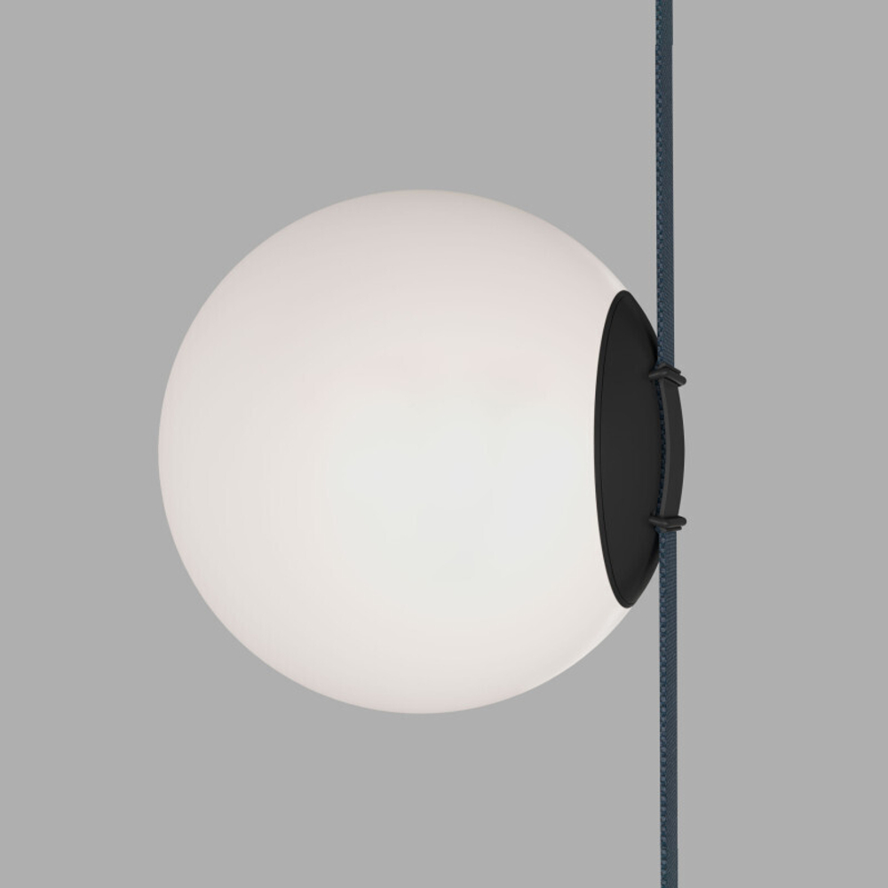 DK5552-BK Cветильник для трека-ремня Belty, серия Orb, со светодиодом, D180*H181мм, 48V DC, 10W, RA90, 120°, 4000K, IP20, белый, акрил