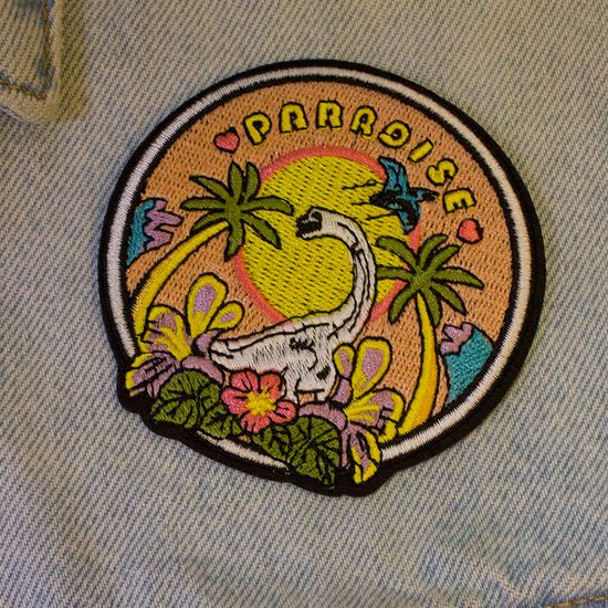 Нашивка на рюкзак и на одежду. Paradise