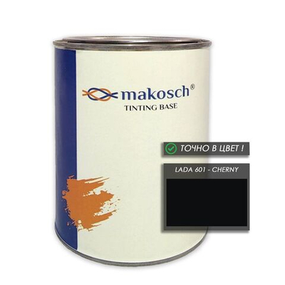 Автоэмаль makosch/LADA 601, Базовая эмаль, чёрный, база, 800мл.