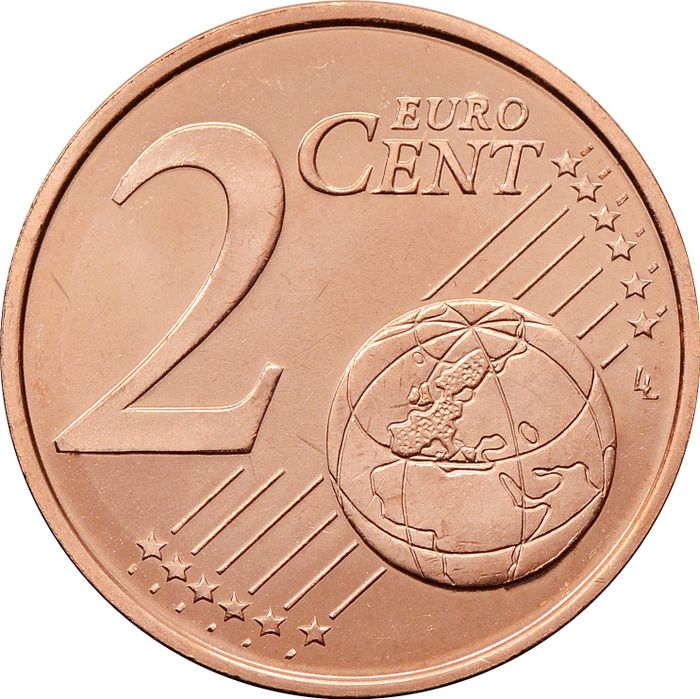 2 евроцента 2009 Словения (2 euro cent)