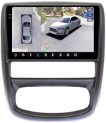 Магнитола для Renault Duster 1 2010-2015, Nissan Terrano 2014+ - FarCar BX3050M-360 монитор 9.5" 2K QLED на Android 13, 6Гб+128Гб, CarPlay, 4G SIM-слот, 4 камеры в комплекте