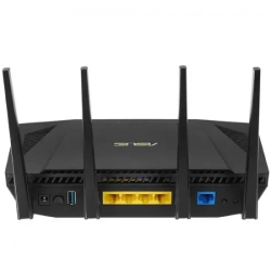 Маршрутизатор Роутер беспроводной ASUS RT-AX58U v2 4 LAN, 1000 Мбит / с, 4 (802.11n), 5 (802.11ac), 6 (802.11ax), 1 x USB 3.1, 3G, 4G / LTE, IPv6