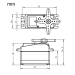 Сервопривод RDS5180, 80 кг*см, 270 градусов для роботов