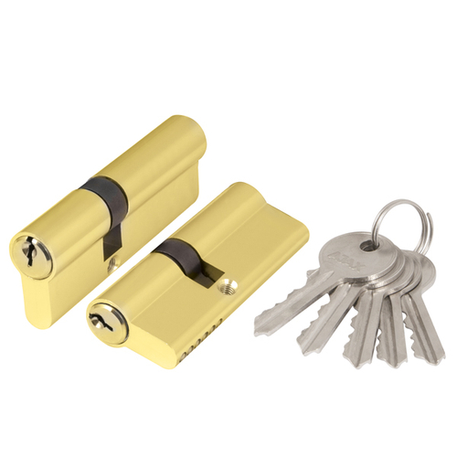 Цилиндр. механизм  AX100/60mm (25+10+25) РВ латунь 5ключей