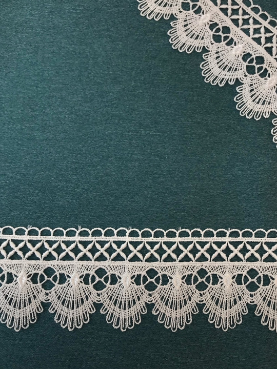 тесьма плетеная, белая, 5,0см, узоры AF1219