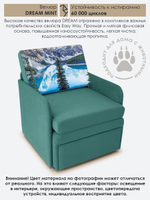 Кресло-кровать "Миник" с подлокотниками, купон Пейзаж