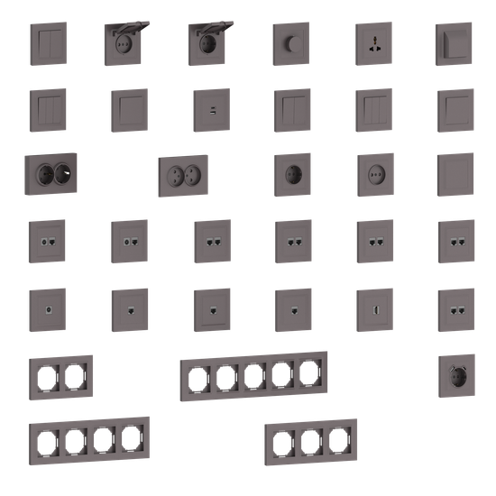 Рамка 5-я,  Wave мокко,  серия A07