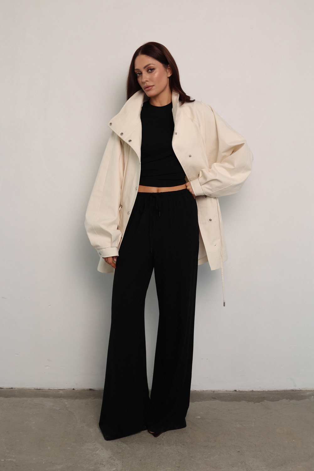 Тренч - парка молочная