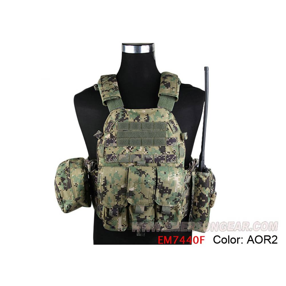 Тактический жилет с 3-мя подсумками EmersonGear LBT6094A style Plate Carrier w 3 pouches